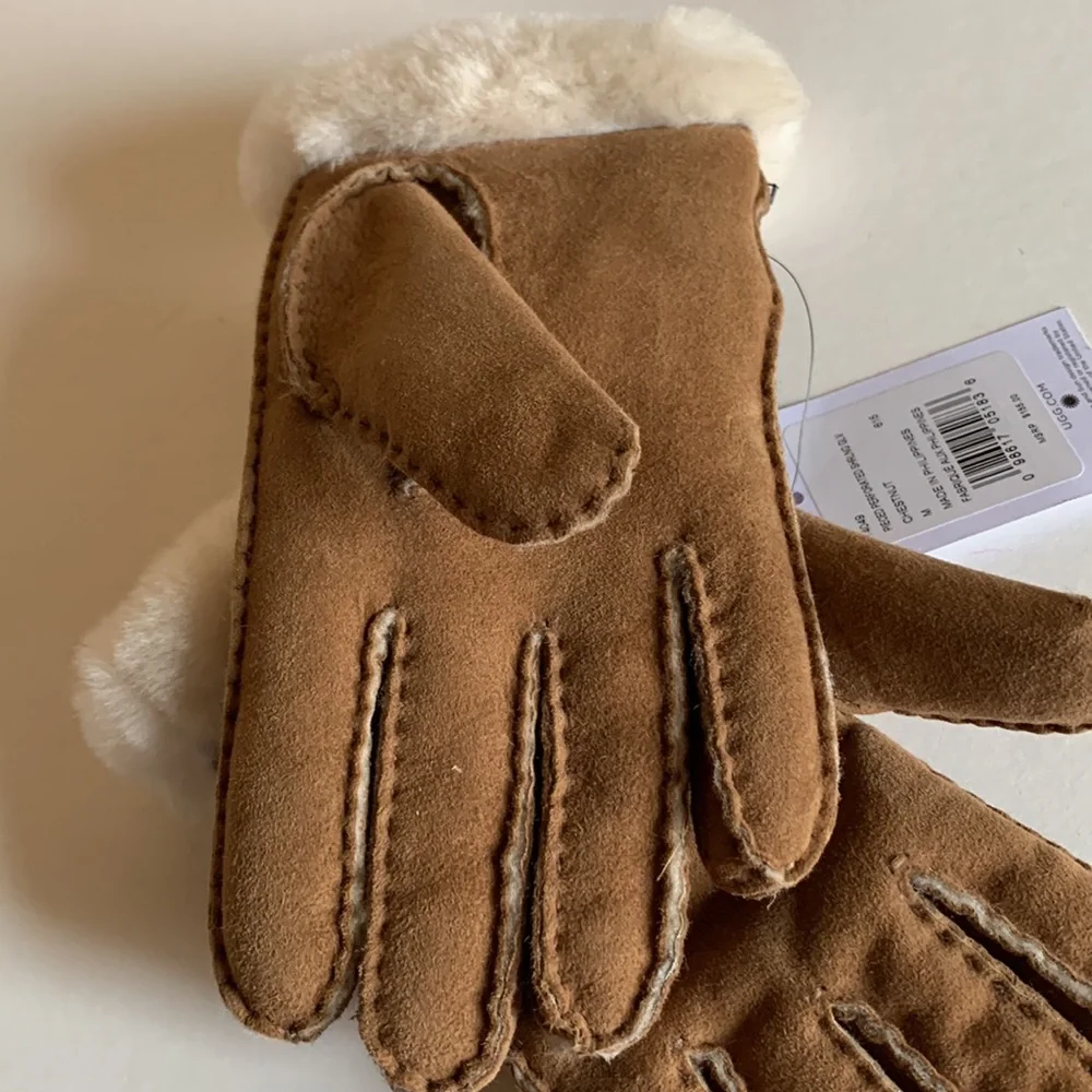UGG Perforated Shearling Gloves